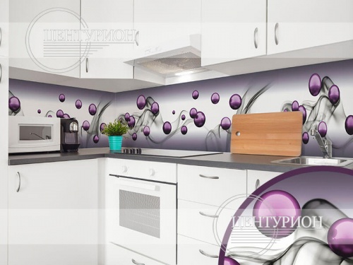 Фото. Кухонный фартук Ультрафиолет (Ф-163). Строй-Отделка